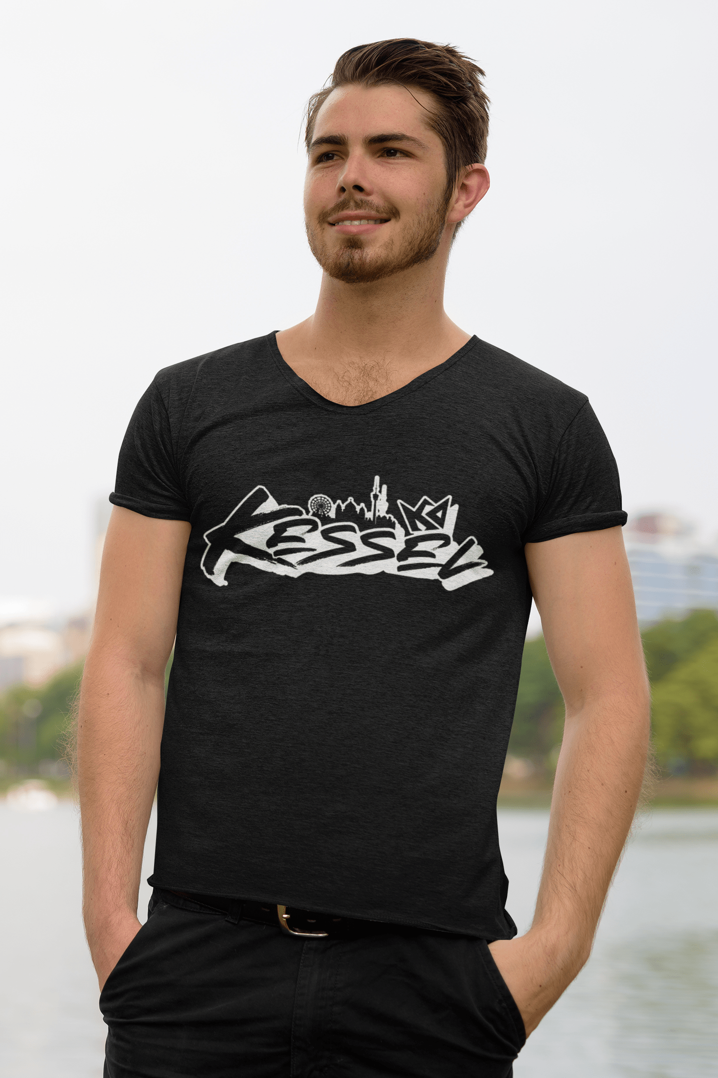 Kessel | Mens V-Neck T-Shirt