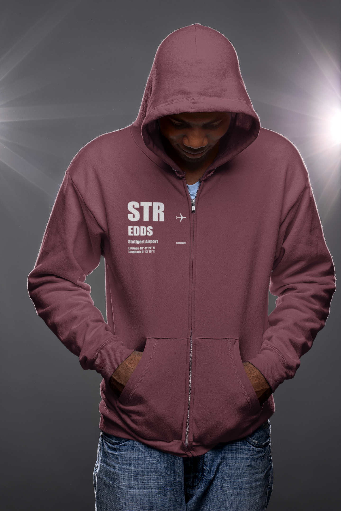 STR Airport | Zip-Up Hoodie