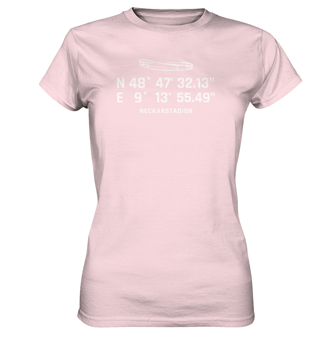 Koordinaten Neckarstadion | Ladies T-Shirt